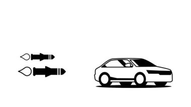 İki roket bir arabaya doğru uçar, modern hayatta kalma içgüdülerinde teknoloji, hareket ve çatışma arasındaki gerilimi, kovalamacayı ve çatışmayı temsil eder.