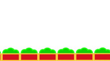 Bereketli yeşil bitkilerle süslenmiş sakin tuğla zemin, meydan okuyucu mekanik engellerin aksine doğa ve sükunet katar..