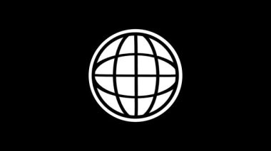 Bir küresel ikon, küresel iletişimi, çevrimiçi erişimi ve modern teknolojinin birbiriyle bağlantılı doğasını sembolize eden internet ve dünya çapında bağlantıyı temsil eder.