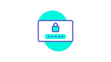 Giriş arayüzü simgesi parola güvenlikli hesap erişimini görüntüler. Yetkili girişi uygular ve kullanıcı kimliklerinin gizliliğini korur