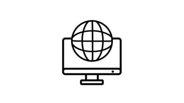 Erişilebilir dijital iletişimi gösteren bir dünya sembolü ile eşleştirilmiş bir bilgisayar gösterirName.