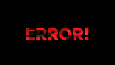 Koyu renk arkaplan üzerinde çarpıtılmış kırmızı efektlere sahip cesur hata metni dijital arıza, bozuk veri görselleri ve dramatik sistem atmosferi arızası.