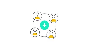 Merkezi bir kullanıcı, bugün toplumsal yapı ve sosyal ağ genişlemesi kavramını göstermek için bağlı bireyler ağıyla çevrilidir.