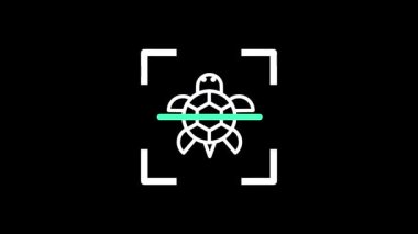 Yeşil bir çizgi, bugün vahşi yaşamı temsil eden küçük bir kaplumbağa ikonunun merkezinden geçiyor.