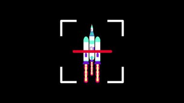 Uzun roket dikey olarak fırlatma rampasında duruyor. Birden fazla iticisi ateşlenmeye hazır. Geniş ve sessiz dış uzayın bilinmeyen menzillerine doğru muazzam bir yolculuğa hazırlanıyor.