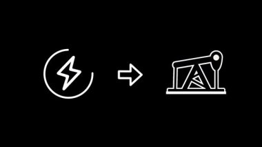 Bu görsel kaynak çıkarımı için gereken enerjiyi belirler. Özellikle de dünyanın derinliklerinden ham yakıt toplamak için nasıl güç kullanıldığını gösteren bir petrol kuyusu.