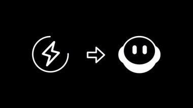 Neşeli ikon, ulaşılabilir enerjinin insan refahı ve sosyal mutluluk üzerindeki olumlu etkisini temsil ediyor. Gücün herkes için yaşam kalitesini nasıl artırdığını gösteriyor.