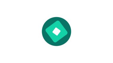 Logo, modern marka kimliği için dengeli ve profesyonel bir görünüm oluşturan merkezde eğimli beyaz bir kareye sahip bir deniz mavisi dairesinden oluşuyor.