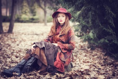 Victoria dönemi ve bir gracefu eski elbise Güzellik