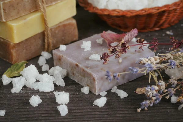 Natural handmade soaps — Stock Photo, Image