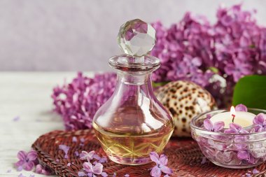 Spa Konsept: kaplıca tedavisi doğal deniz tuzu ile kompozisyon,