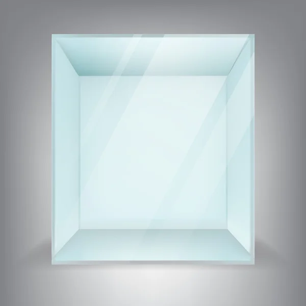 空的方形玻璃 Pos Poi — 图库照片