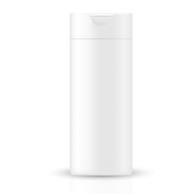 White gray beauty products/cosmetics bottle