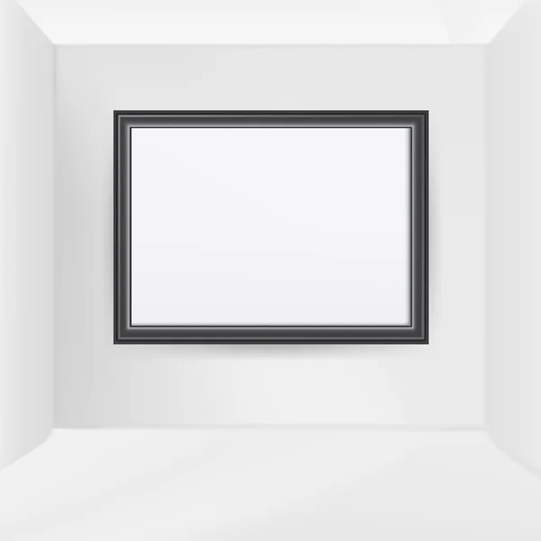 Architecture abstraite de la pièce intérieure avec grand cadre — Image vectorielle