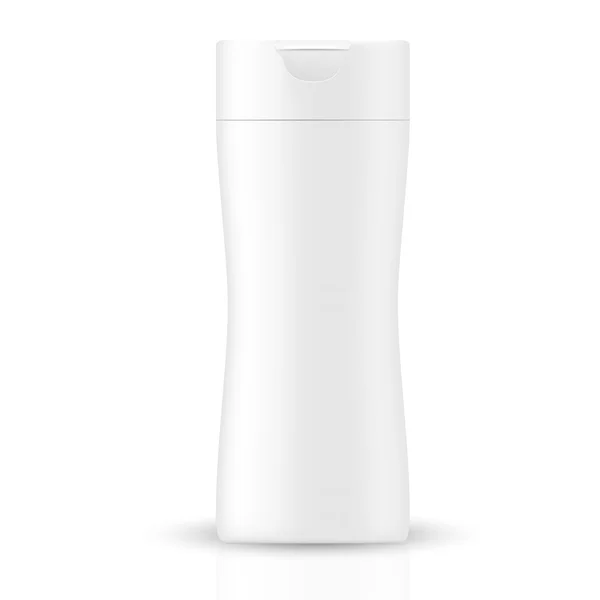 White gray beauty products/cosmetics bottle — 스톡 벡터