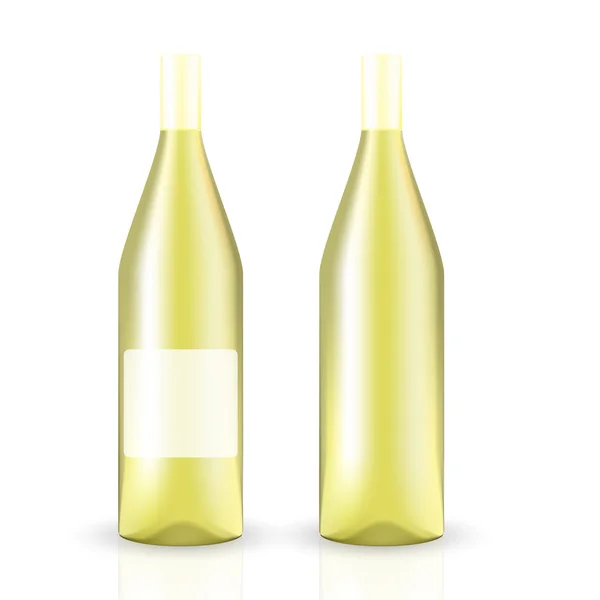 Sada 3D láhve s vínem — Stockový vektor