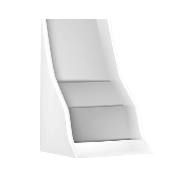 Blanc gris POS POI Outdoor / Intérieur Magazine Stand — Image vectorielle