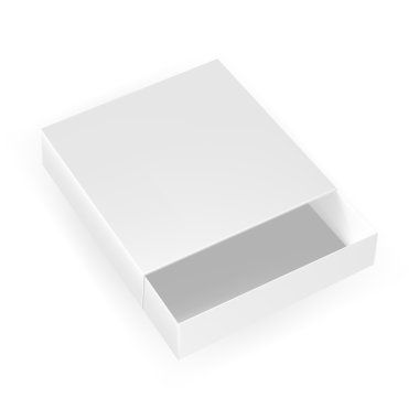 Açık beyaz gri ambalaj kutusu