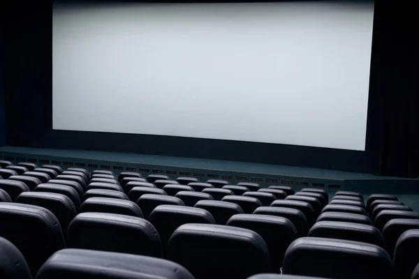 Cinema screen and seats.