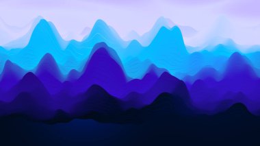 Modern gradyan renklere sahip soyut dalgalı arkaplan. 3d görüntü ses dalgası