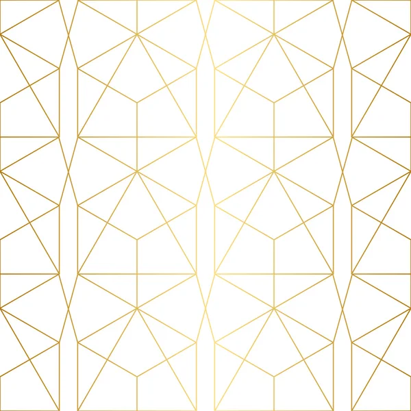 Gouden textuur. Naadloze geometrische patroon. — Stockvector