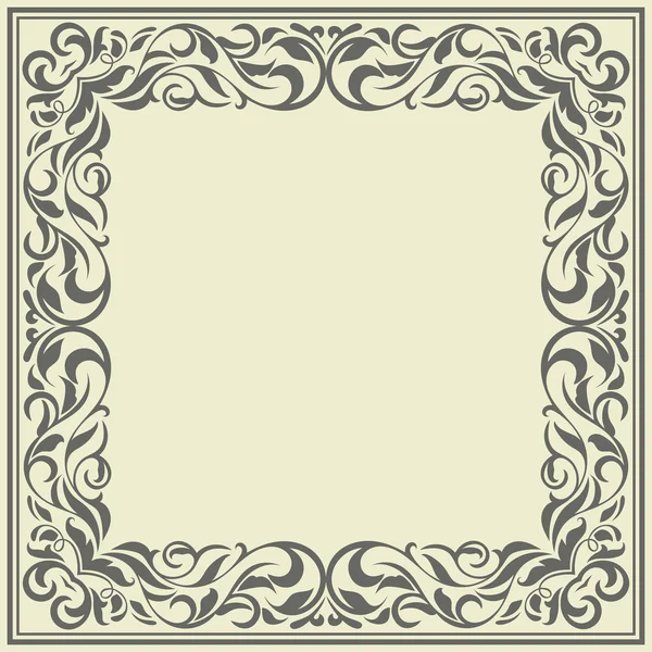 Vintage desen çerçevesiyle. Arka plan ile çiçek tasarım.