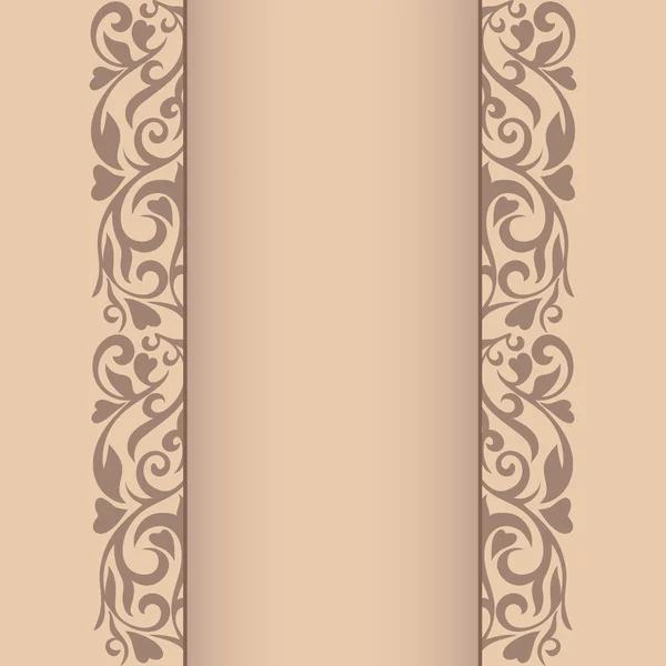 Soyut sınır. Antika arka plan. Süs bölücüler... Flora