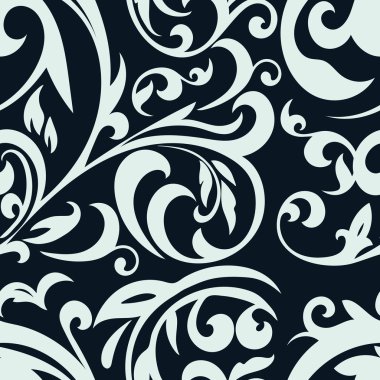 Yaprakları ile Seamless modeli. Çiçek seamless modeli. Vektör ba