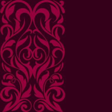 Vintage sınır. Soyut tasarım. Çiçek sınır