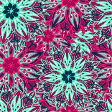 Sorunsuz yuvarlak süsleme desen. Sorunsuz mandala desen