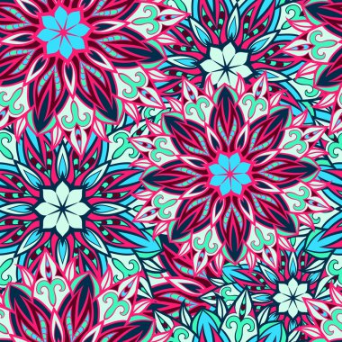 Sorunsuz yuvarlak süsleme desen. Sorunsuz mandala desen