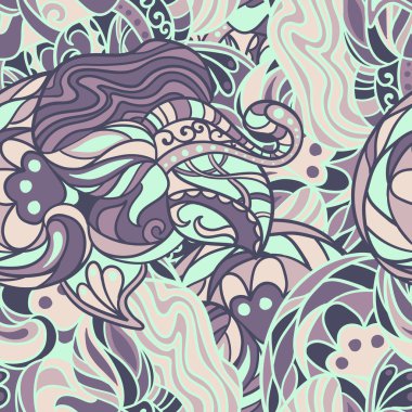 Sorunsuz yuvarlak süsleme desen. Islam, Arapça, Indian, Osmanlı 