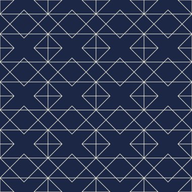 Kesintisiz geometrik desen. Rhombus ile geometrik arka plan bir