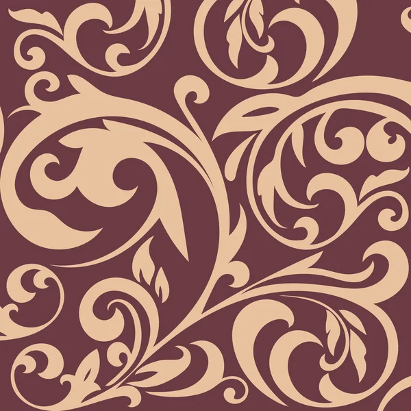 Vintage-Muster mit floralem Design. Tapete Barock — Stockvektor