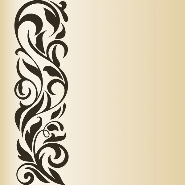 Vintage sınır. Soyut tasarım. Çiçek sınır