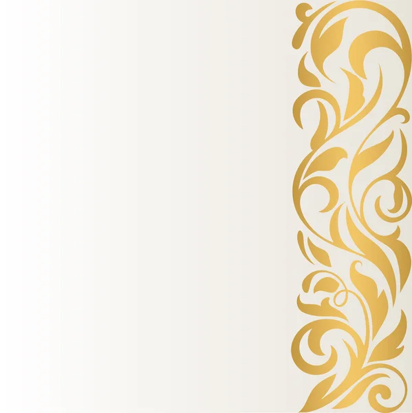 Açık renkli altın soyut sınırında. Vintage desen.