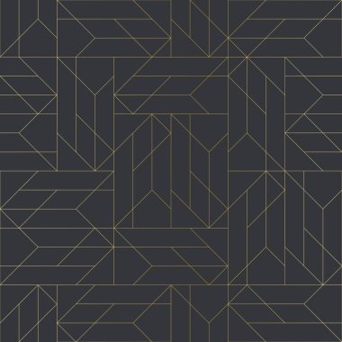 Altın doku. Kesintisiz geometrik desen. Altın arka plan. Vektör seamless modeli. Rhombus ve düğümleri ile geometrik arka plan. Soyut geometrik desen.