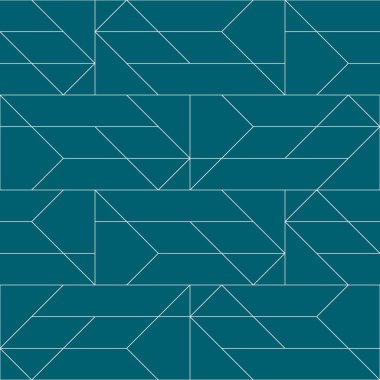 Yeşil arka planda kusursuz geometrik desen. Vektör kusursuz desen. Eşkenar dörtgen ve düğümlerle Geometrik arkaplan. Soyut geometrik desen.