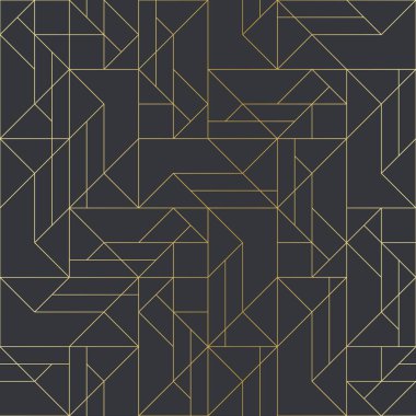 Altın doku. Kesintisiz geometrik desen. Altın arka plan. Vektör seamless modeli. Rhombus ve düğümleri ile geometrik arka plan. Soyut geometrik desen.