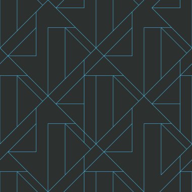 Kusursuz geometrik desen. Karanlık arka plan. Vektör kusursuz desen. Eşkenar dörtgen ve düğümlerle Geometrik arkaplan. Soyut geometrik desen.