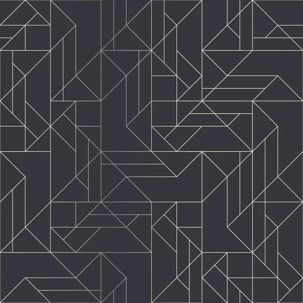 Gümüş doku. Kusursuz geometrik desen. Gümüş arka plan. Vektör kusursuz desen. Eşkenar dörtgen ve düğümlerle Geometrik arkaplan. Soyut geometrik desen.