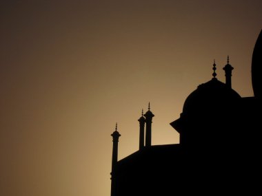 taj mahal siluet