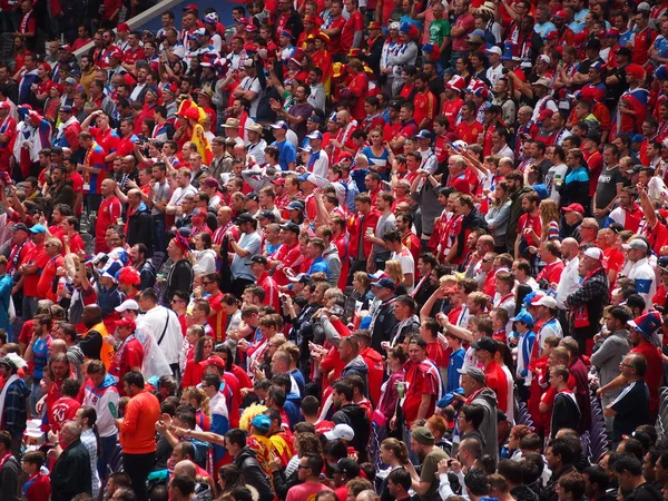 Czech Republic fans — Stock Photo, Image