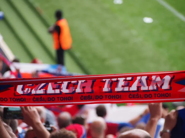 Czech Republic fans — Stock Photo, Image