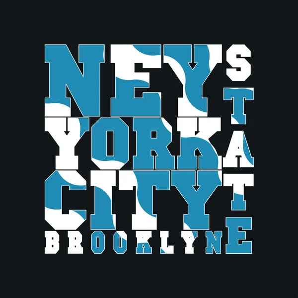 New York typografi, design grafiska — Stock vektor