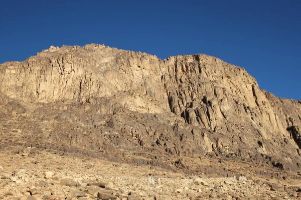 Hängande Från Berget Moses Bergen Egypten Det Högsta Berget Egypten — Stockfoto