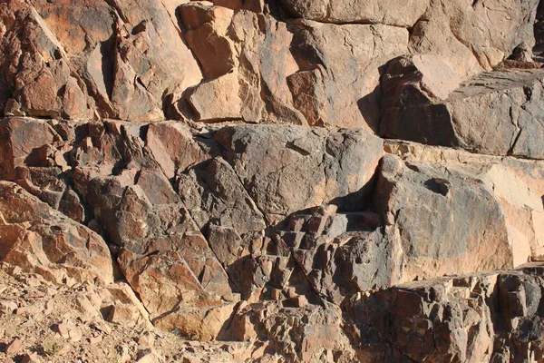 Textura Pedra Com Pedras Montanha Moisés Montanhas Egito Montanha Mais — Fotografia de Stock