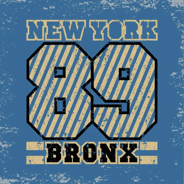 Bronx Nova York Melhor Equipe Impressão Basquete Esportes Shirt Design — Fotografia de Stock