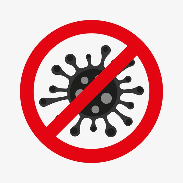 Zastavit Koronavirus Zastavit Pandemii 019 Ncov Zákaz Covid Znamení Koronavirus — Stock fotografie