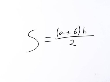 (a) için cebirsel kare formülü beyaz tahta üzerine siyah işaretleyici ile yazılmış